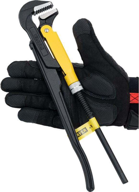 Ключ трубный рычажный с прямыми губками Hercules-L Stayer - фото