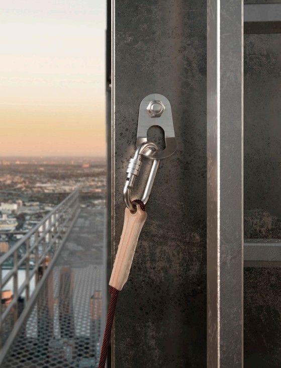 Анкер резьбовой с проушиной Holz AOS, нержавеющая сталь А2 - фото