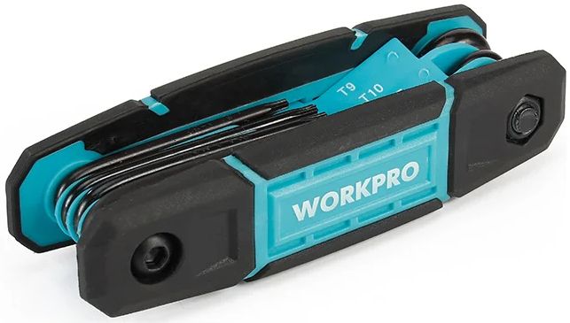 Набор складных шестигранных ключей TORX Workpro WP222030, 8 штук - фото