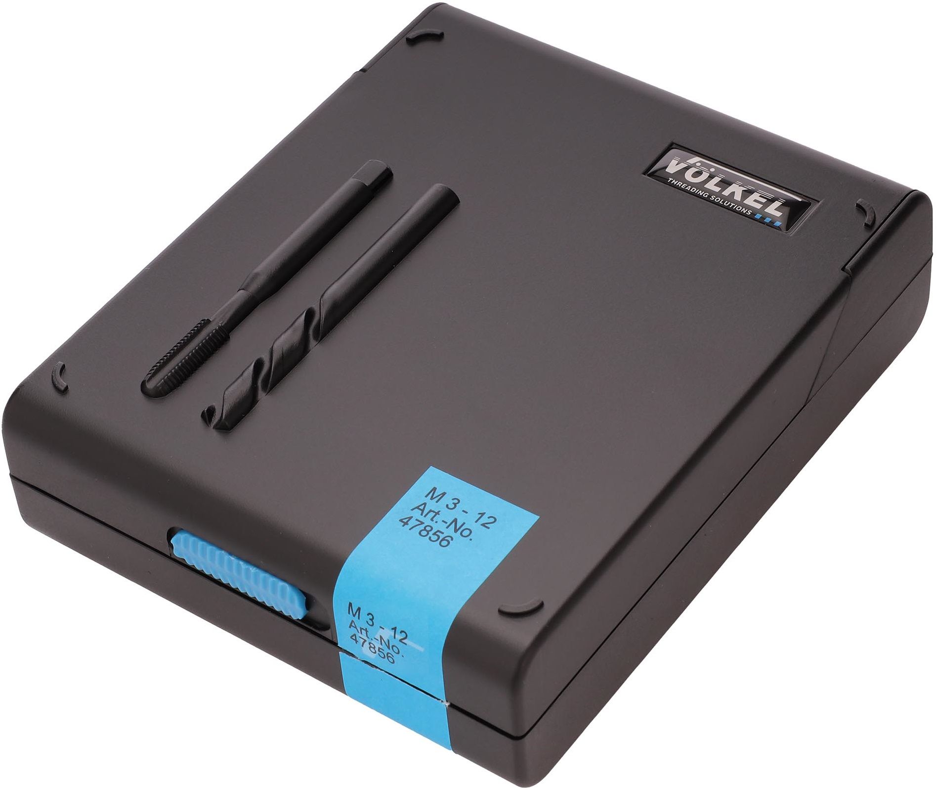 Набор резьбонарезной M3-12 HSSE DIN 371/376 Volkel 47856, 14 предметов - фото