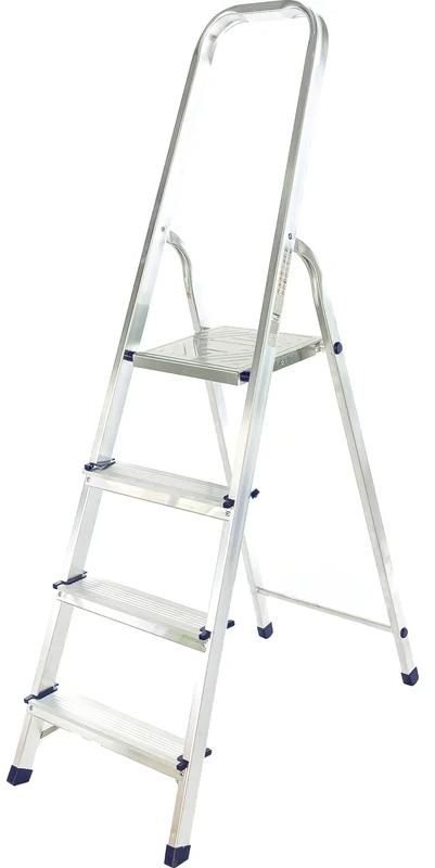 Стремянка 4 ступени, 82 см СИБИН 38801-4, алюминий - фото