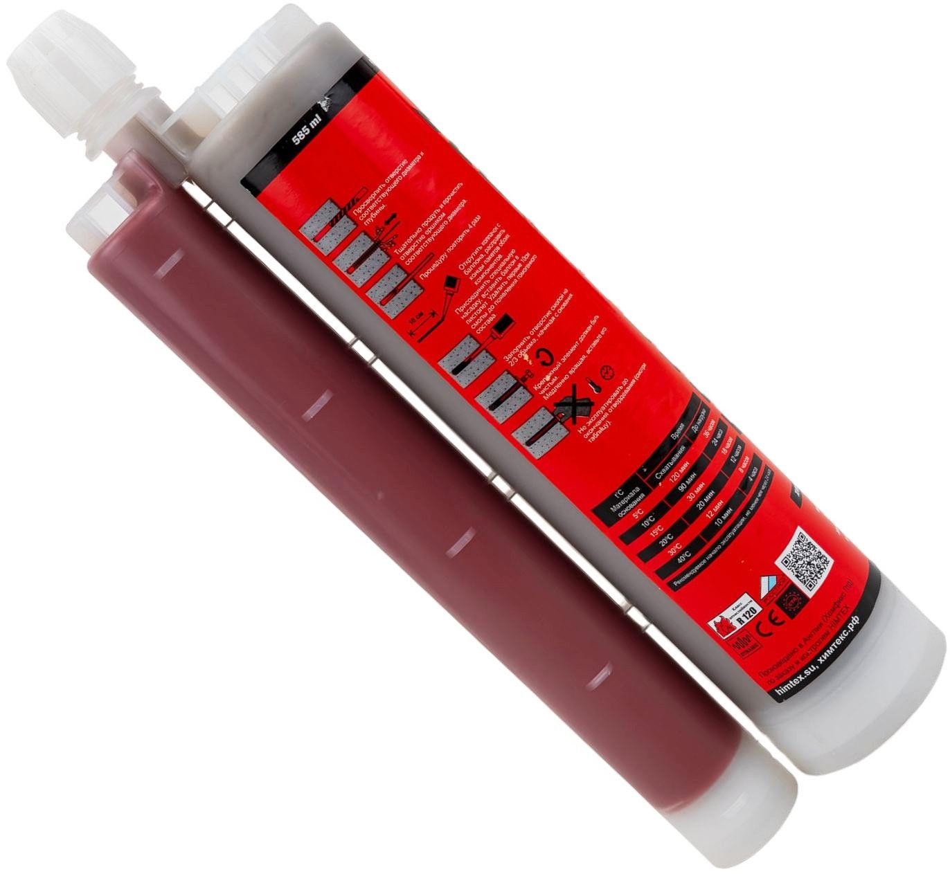 Химический анкер 585 мл Himtex Pure Epoxy PE-500 138455, эпоксидная смола - фото