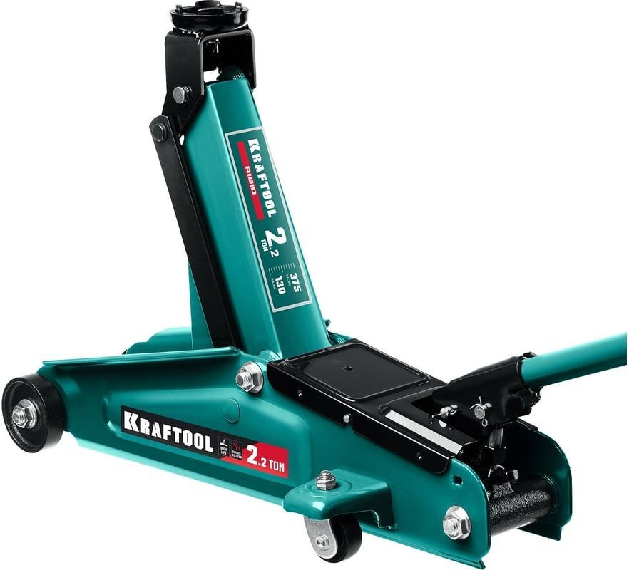 Домкрат подкатной с увеличенным подъемом 2,2 т 130-375 мм Kraftool Rigid 43452-2 - фото