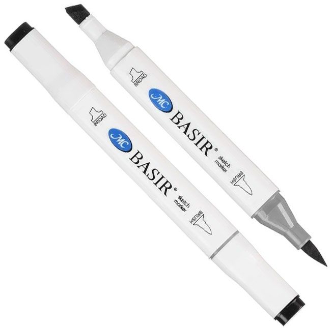 Набор скетчмаркеров 2-х сторонних, 1-7 мм 6 цветов, MC-5600-6 - фото