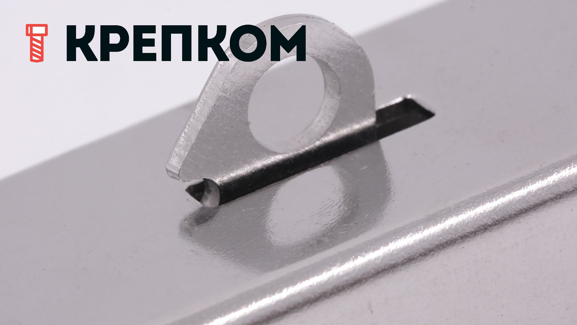 Замок-защелка с ушком L=36 B317C-304, нержавеющая сталь А2 - фото