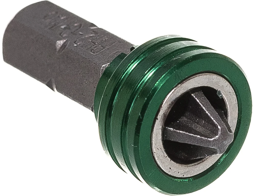 Бита с магнитным держателем-ограничителем 25 мм, PH2 Magnet-X Kraftool 26128-2-25-1, хромомолибденовая сталь - фото