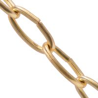Цепь декоративная стальная "Овальная" 2,8 мм 30 м 152230, латунь