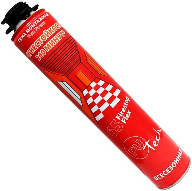 Пена монтажная огнестойкая всесезонная 800 мл Putech FireStop 65 Pro 272387 - фото