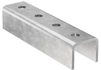 Соединитель для профиля FUS Fischer FUF 21 U M12 550177, горячеоцинкованная сталь