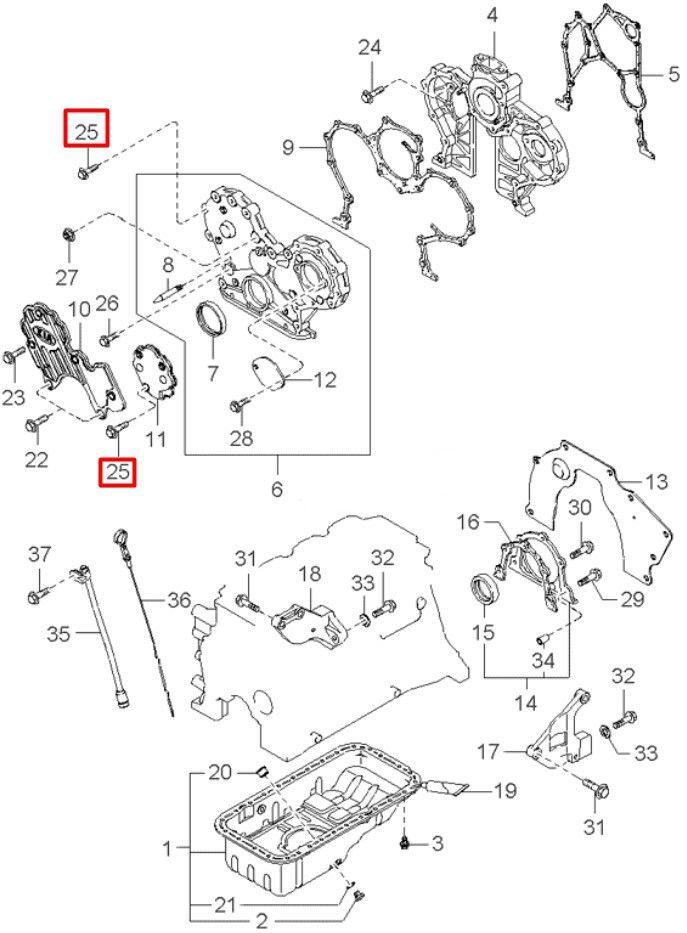 Болт шестигранный М8х1,25х35 мм с фланцем SN-10016 - фото