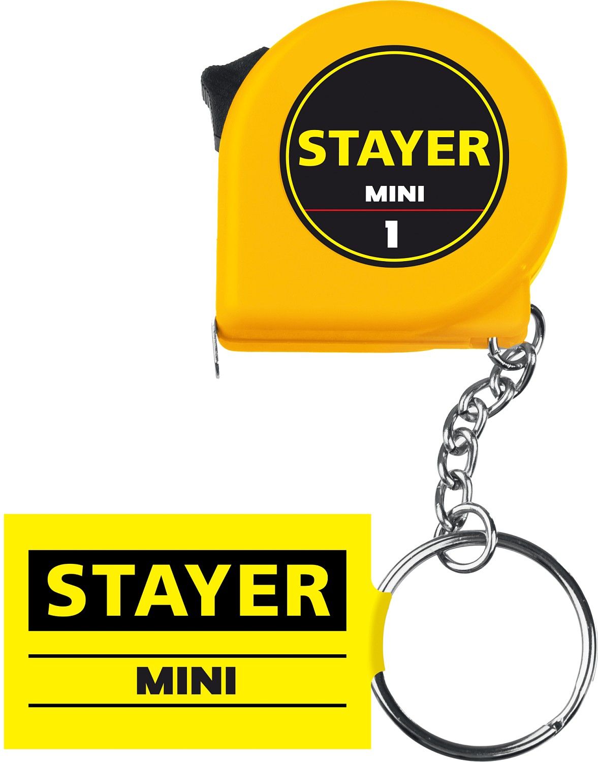 Рулетка-брелок Mini 1 м х 6 мм Stayer 34140-1 - фото