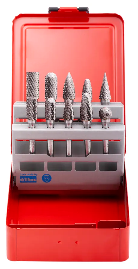 Набор бор-фрез твердосплавных HM Ruko 116003, 10 шт - фото