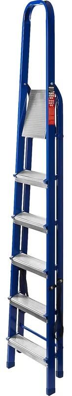 Стремянка 6 ступеней, 121 см Mirax 38800-06, сталь - фото