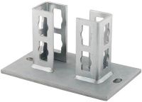 Фланец седельный для двойного профиля FUS PBP 62D Fischer 540570, горячий цинк