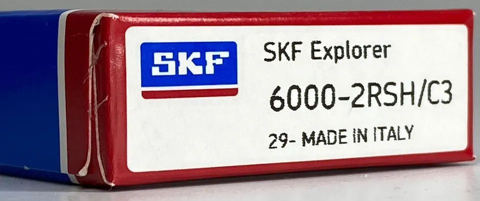 Подшипник шариковый радиальный с уплотнениями 10х26х8 мм SKF 6000 2RSH/C3, однорядный - фото