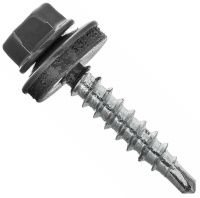 Саморез кровельный со сверлом 4,8х19 RAL 7011