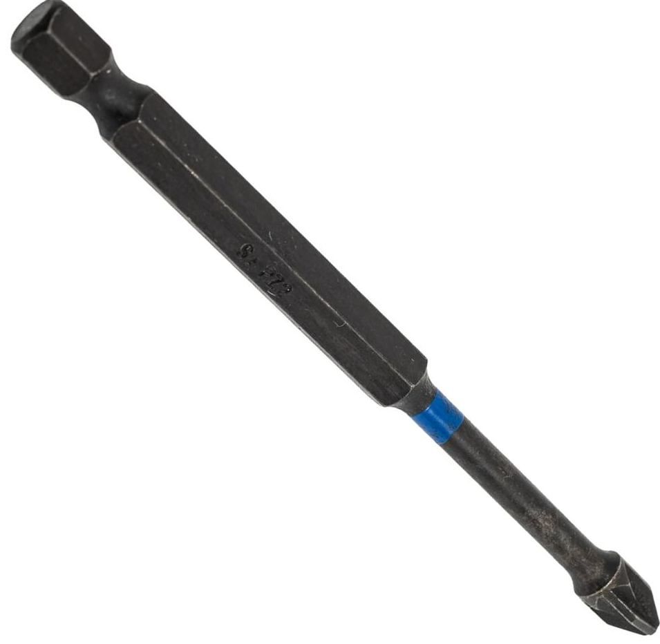 Бита торсионная крестовая PZ2 длина 90 мм, E1/4" Heller TD30564, сталь S2, 3 шт - фото