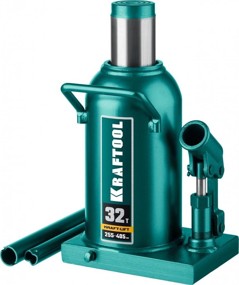 Домкрат гидравлический бутылочный 32 т 255-405 мм Kraftool Kraft-Lift 43462-32_z01 - фото