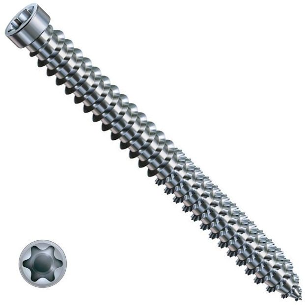 Саморез оконный с цилиндрической головкой и полной резьбой шлиц T-Star SPAX-RA, покрытие WIROX - фото