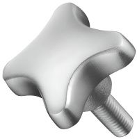 Ручка-винт лепестковая U68-50, нержавеющая сталь А2