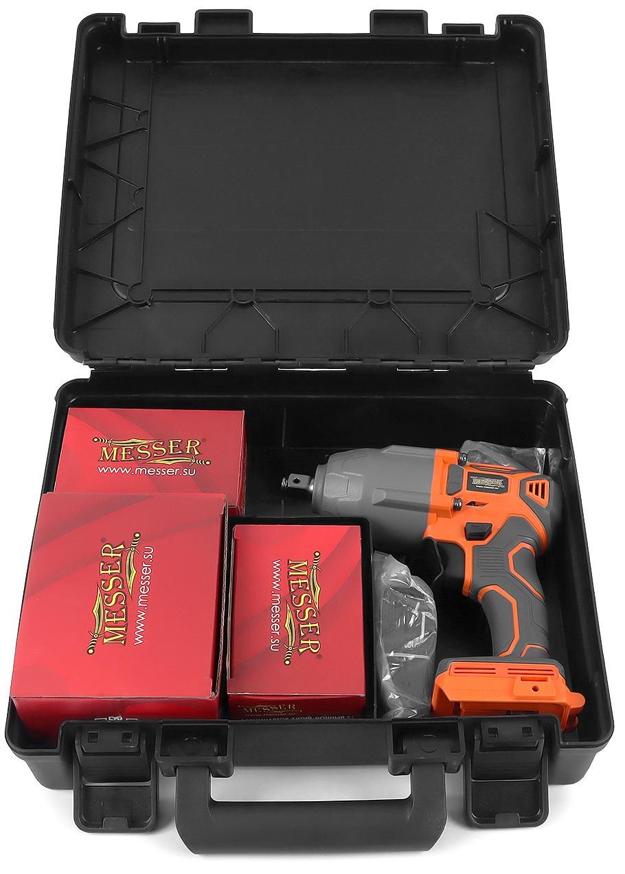 Гайковерт аккумуляторный ударный 1000 Нм М24 2 Ач DCW6 Messer 05-41-062 - фото