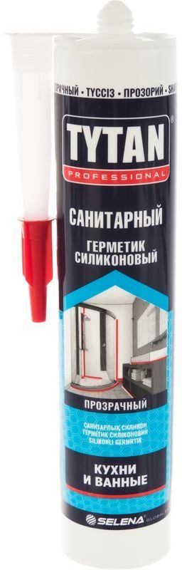 Изображение товара Герметик силиконовый санитарный 280 мл TYTAN 71538, бесцветный Изображение товара Герметик силиконовый санитарный 280 мл TYTAN 71538, бесцветный