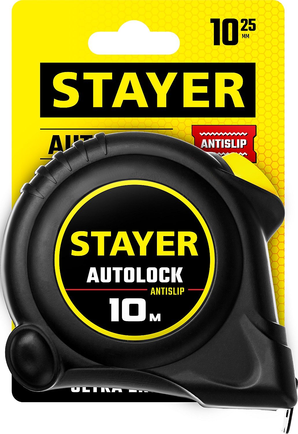 Рулетка измерительная с автостопом 10 м х 25 мм Stayer Autolock 2-34126-10-25 - фото
