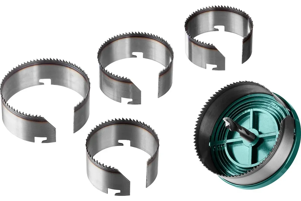 Пила по дереву кольцевая наборная, 5 полотен 68-100x32 мм Kraftool 29584-H5-32 - фото