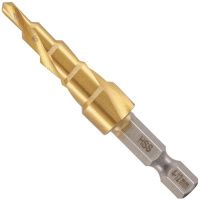 Сверло ступенчатое с винтовой канавкой 4-12 мм HSS-G H-Tools 101050-9TXHT, 9 ступеней