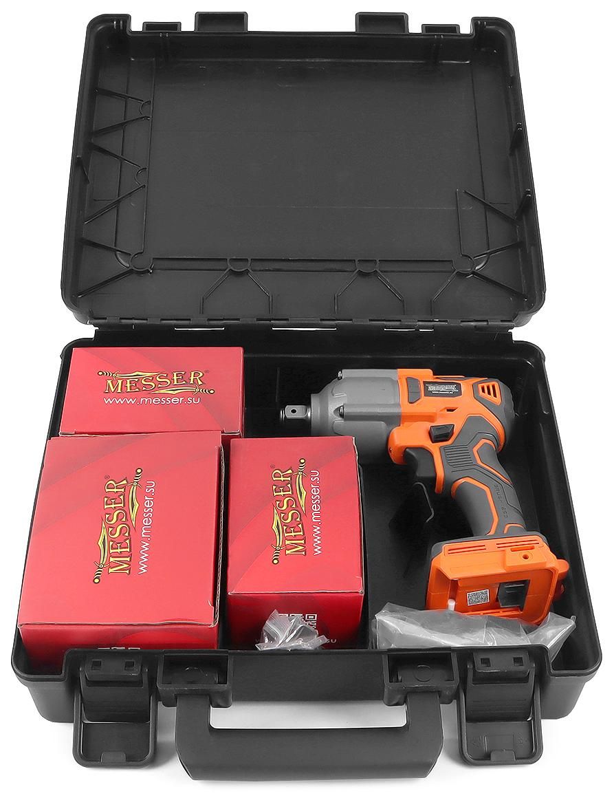 Гайковерт аккумуляторный ударный 750 Нм М20 6 Ач DCW9 Messer 05-41-096 - фото