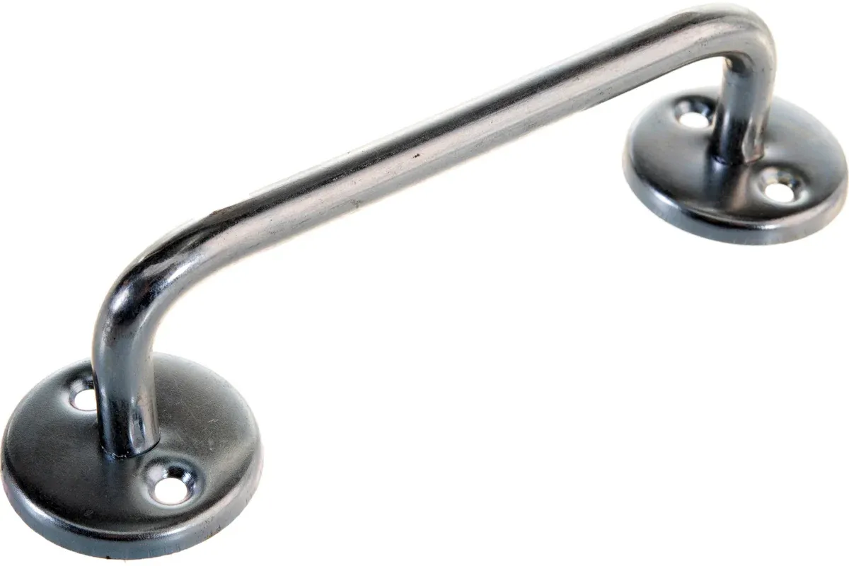 Ручка П-образная 100 мм РС100-2 37691-100, белый цинк - фото