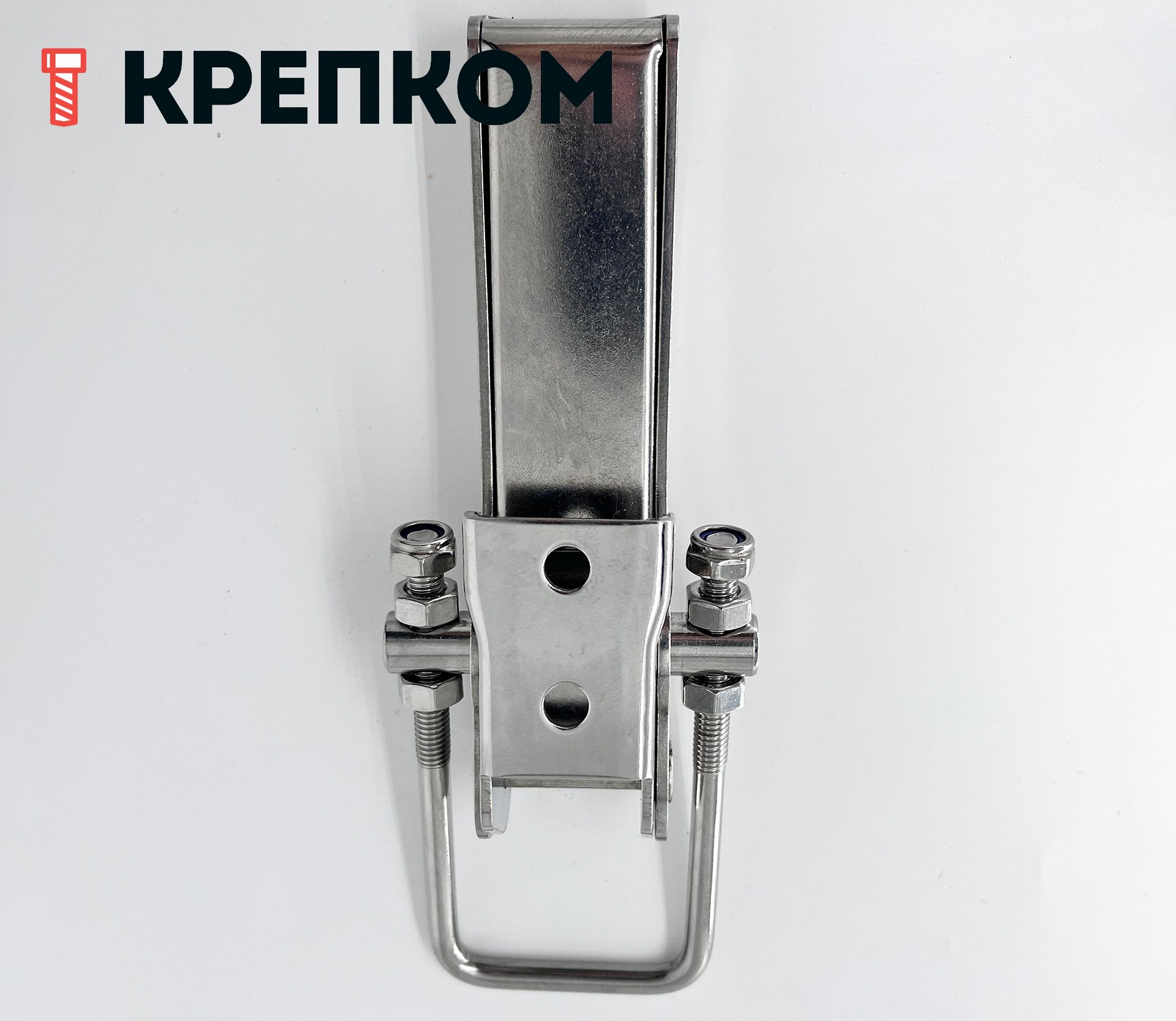 Замок-защелка регулируемый для высоких нагрузок B310C, нержавеющая сталь А2 - фото