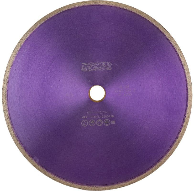 Диск алмазный со сплошной кромкой G/L по граниту 350 мм, Messer 01-22-350 - фото