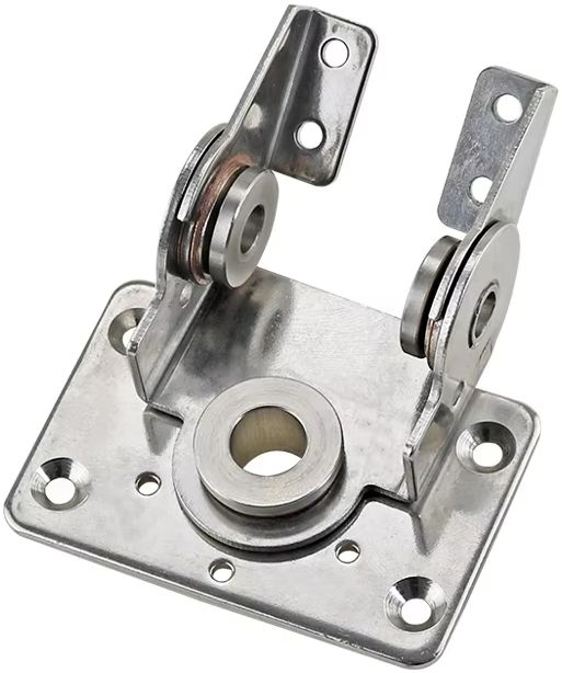 Петля двухосевая с крутящим моментом L=76 мм, нагрузка 70 кг, L349C, нержавеющая сталь А2 - фото