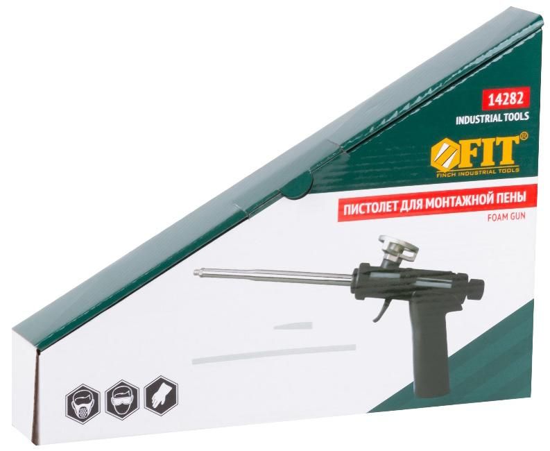 Пистолет для монтажной пены с пластиковым корпусом FIT 14282 - фото