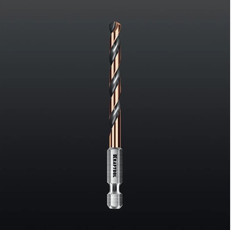 Набор сверл по металлу для винтовёртов 2-6 мм НЕХ-1/4 Impact Ready Kraftool 29652-H5, 5 шт - фото