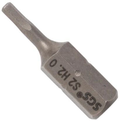 Изображение товара Бита шестигранная HEX H2 длина 25 мм SGS 6325-H2.0, сталь S2