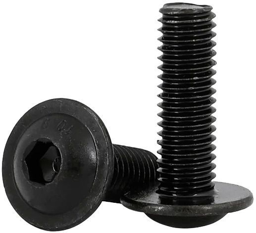 Изображение товара Винт с полукруглой головкой и фланцем М8х60 ISO 7380-2, класс прочности 10.9 Reyher 073801020080060, сталь без покрытия, 200 шт