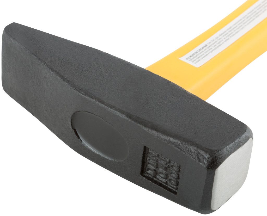 Молоток слесарный с фиберглассовой рукояткой 1000 гр FIT Профи 44338 - фото