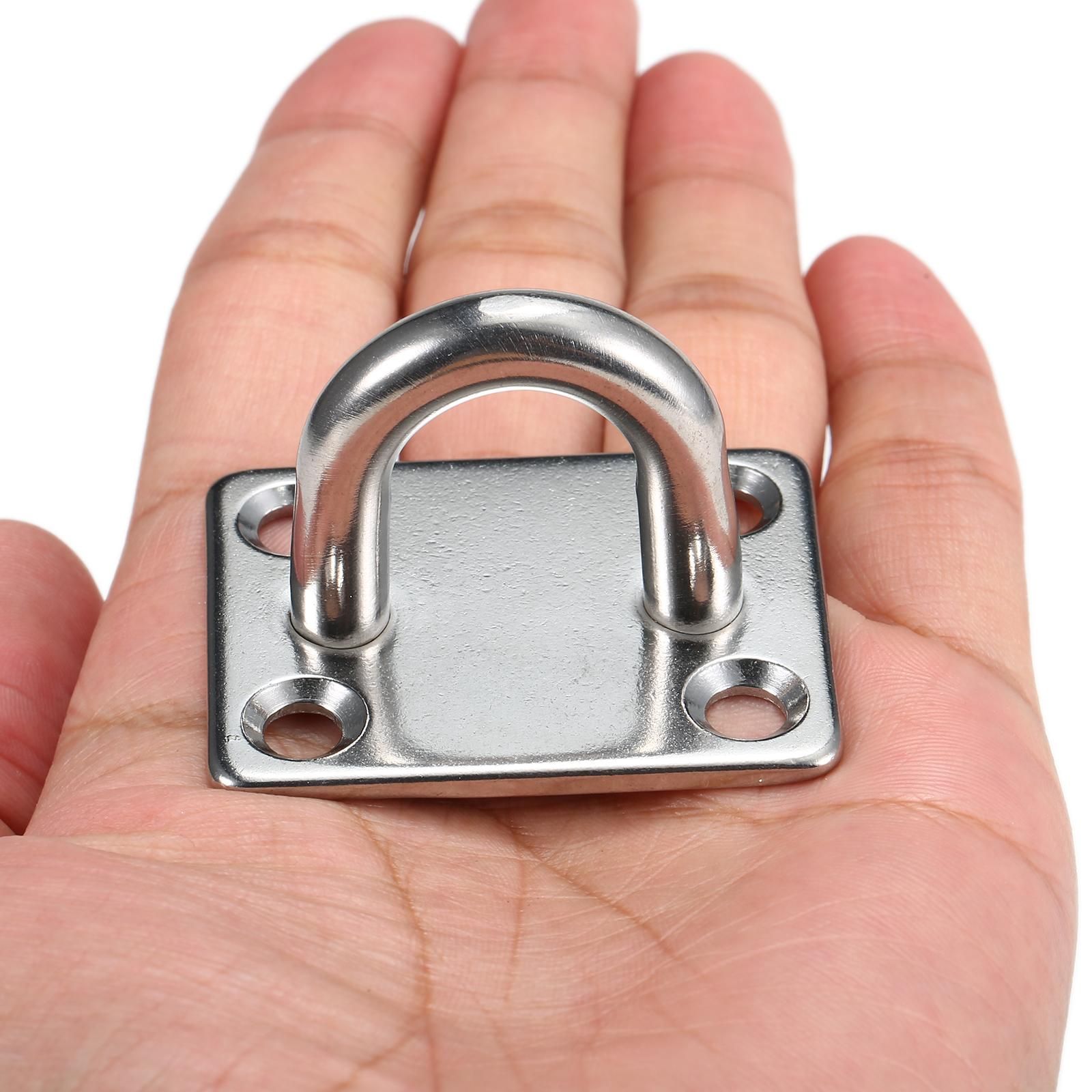 Обушок на прямоугольной основе 8225, нержавеющая сталь А4 - фото