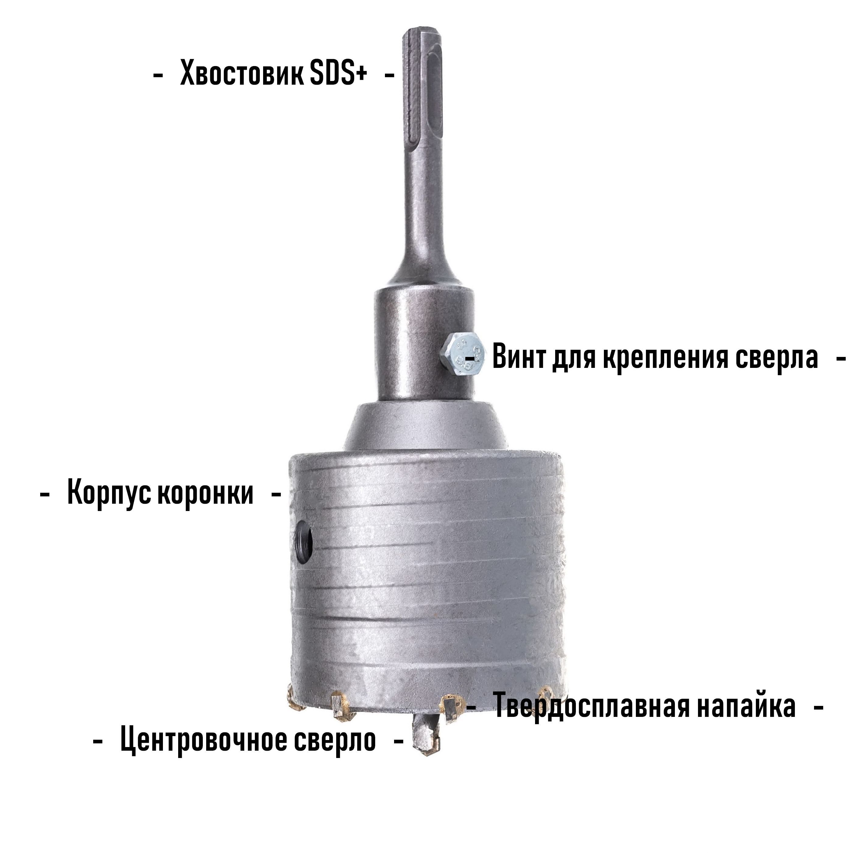 Коронка по бетону 68 мм Flex 242-501 DC HD Hammer 30711, хвостовик SDS+ - фото