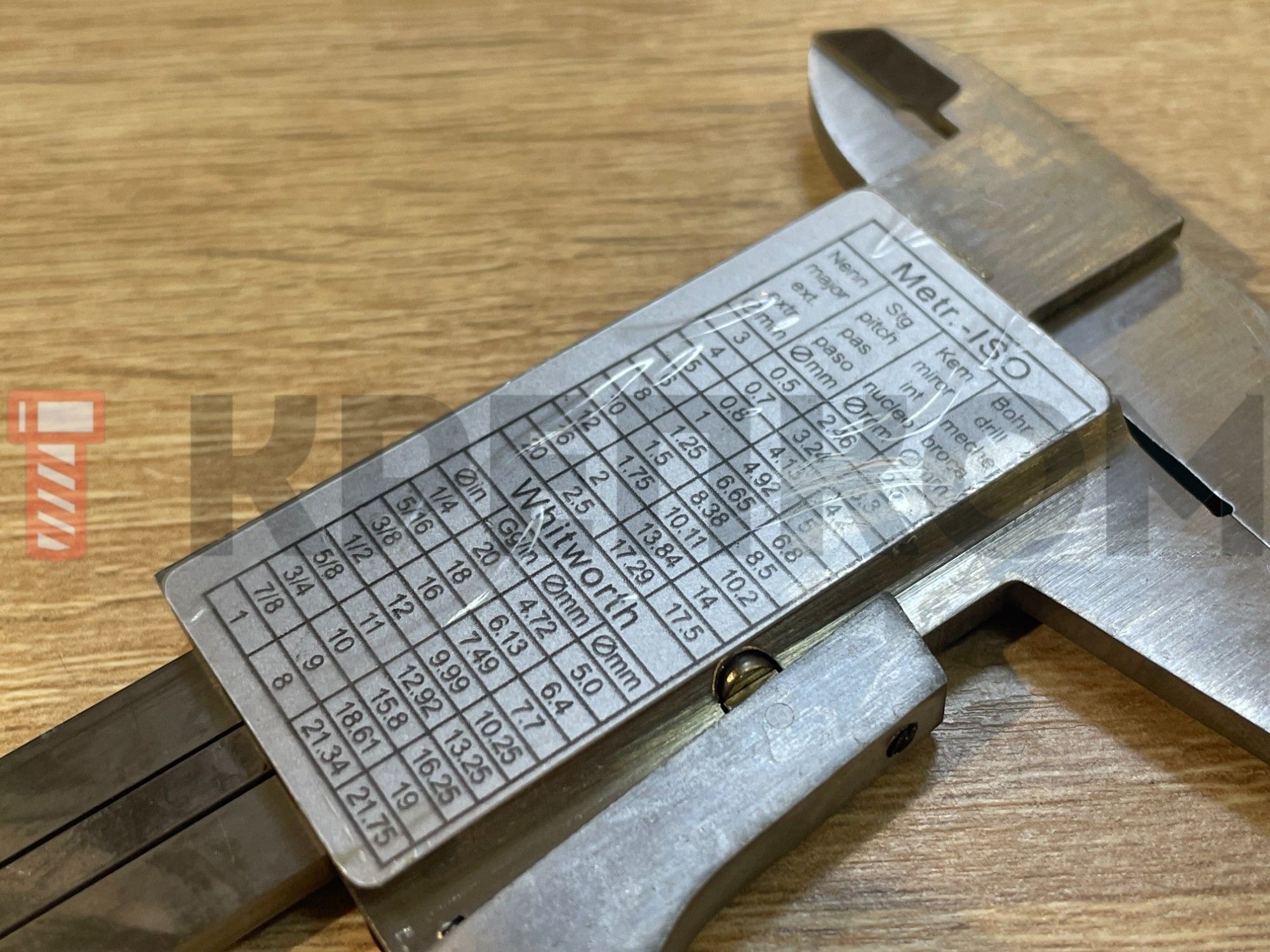 Штангенциркуль ШЦ-1 с кнопочным фиксатором 150х40 мм 0,05 мм MonoBlok Kinex 6000-4, нержавеющая сталь - фото