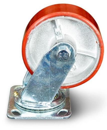 Колесо большегрузное поворотное полиуретановое 125 мм SCP-55 - фото