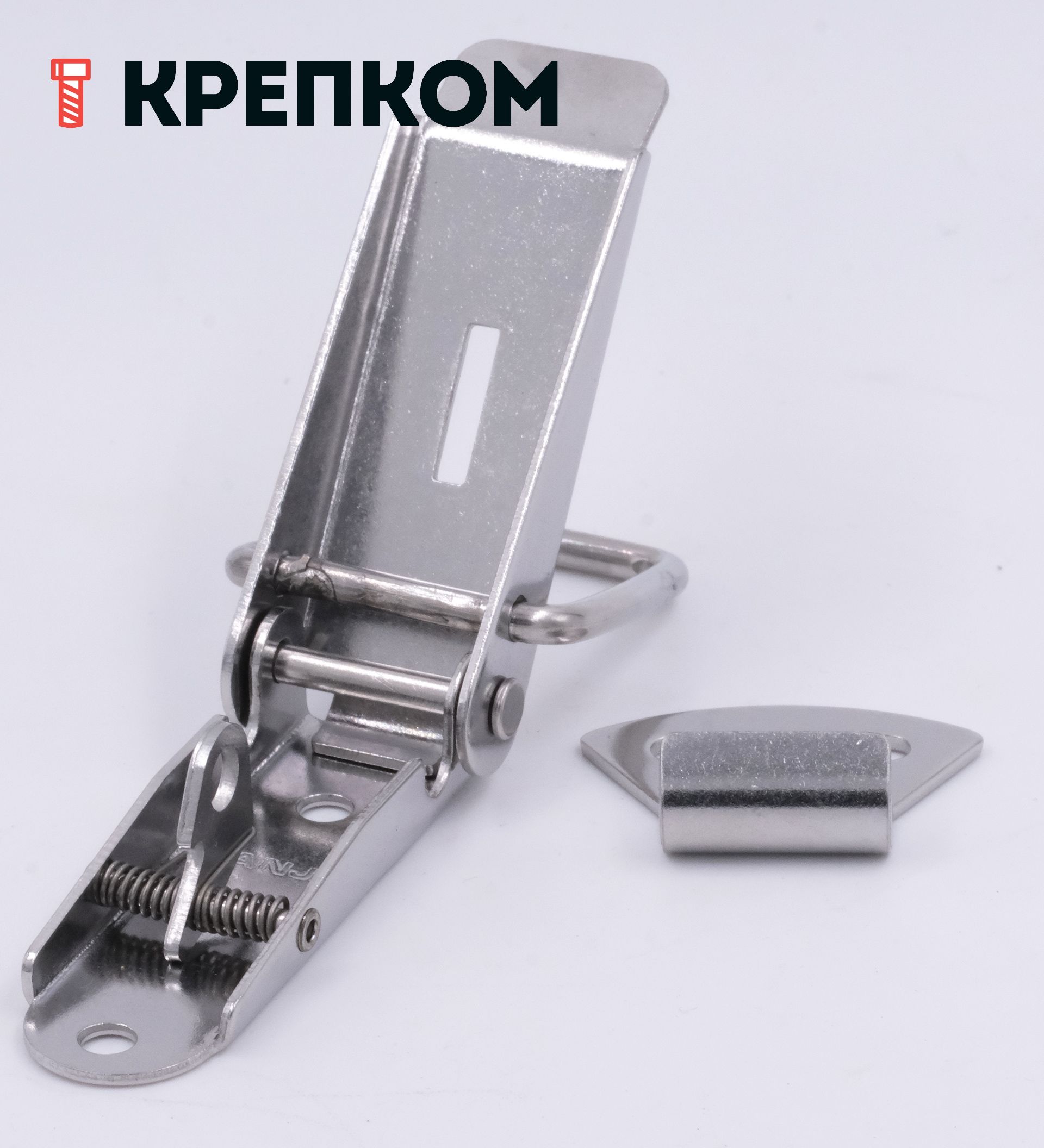 Замок-защелка с ушком L=36 B317C-304, нержавеющая сталь А2 - фото