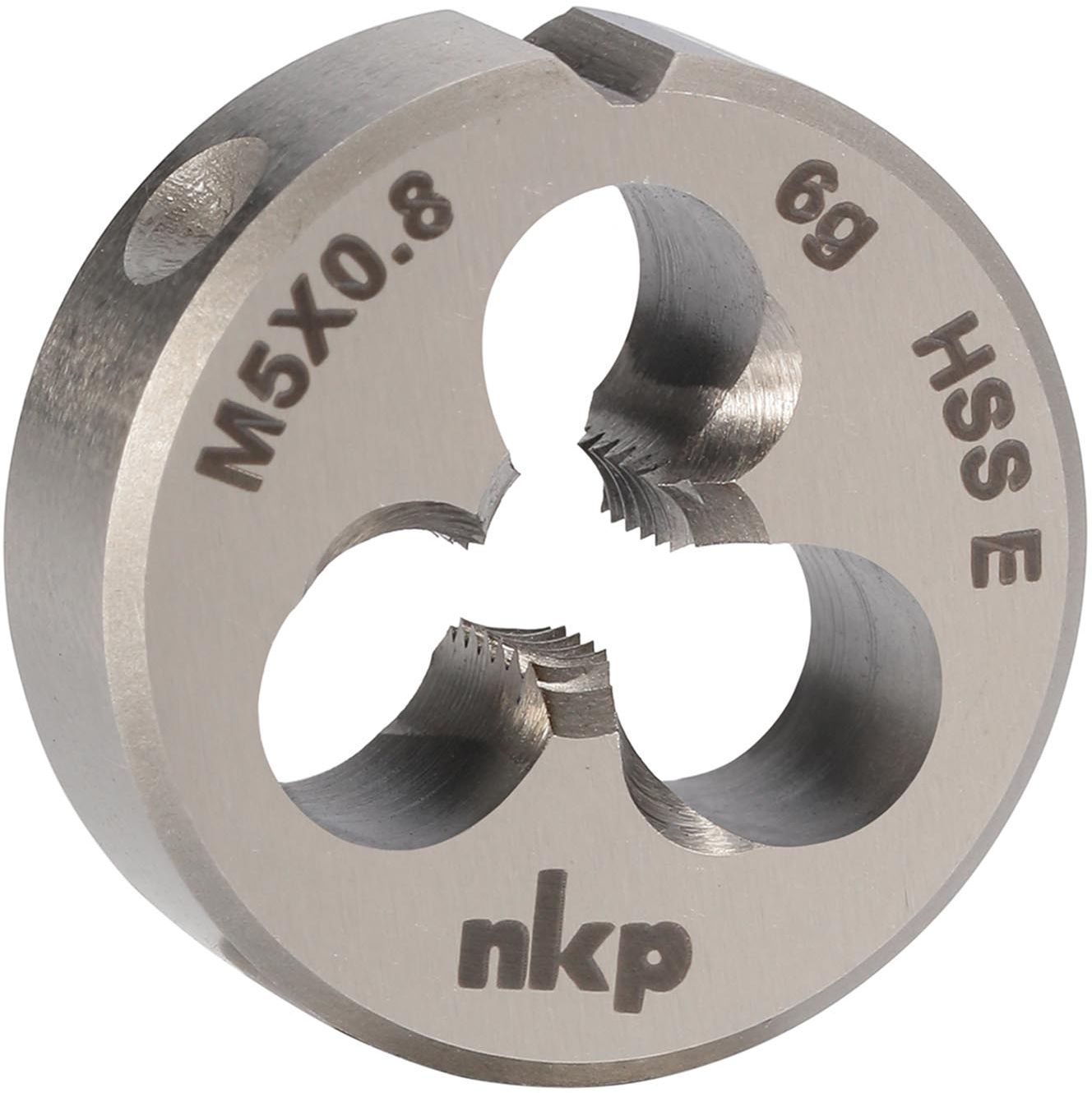 Плашка М2,5х0,45 мм HSSE DIN EN 22568 NKP 188001-N2-0025, правая метрическая резьба - фото