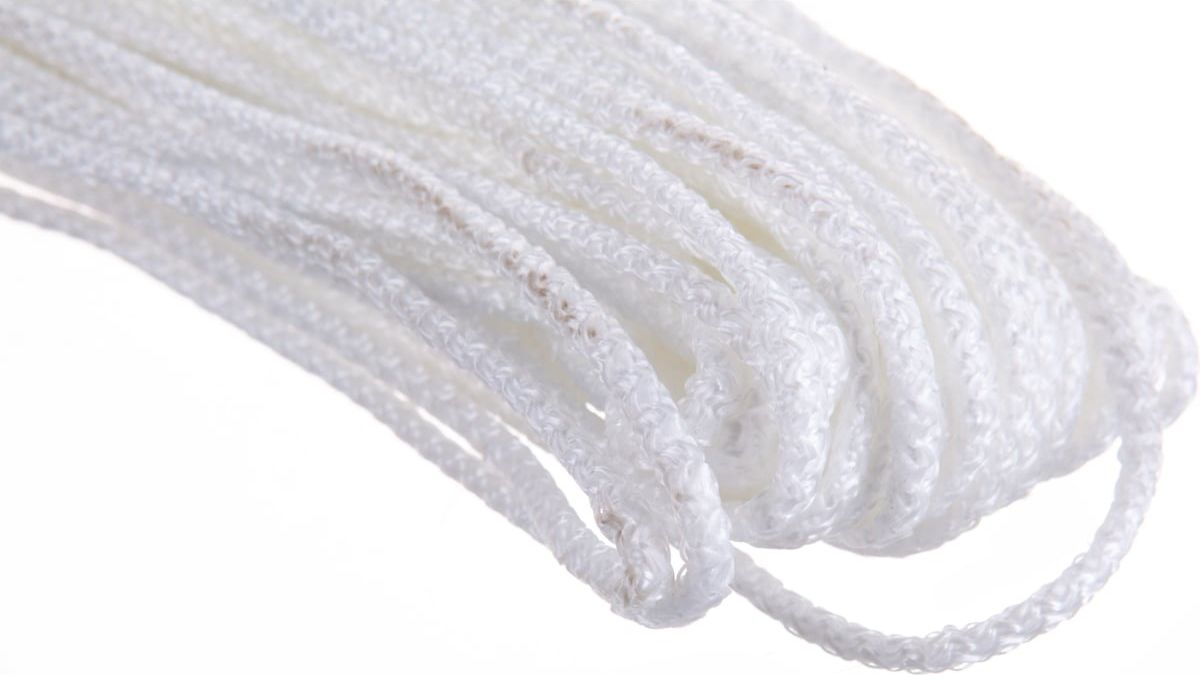 Шнур вязаный полипропиленовый с сердечником СИБИН, белый - фото