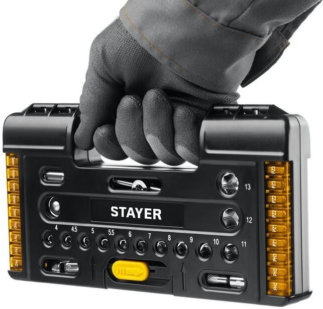 Набор инструментов универсальный Stayer Auto-57 27760-H57, 57 предметов - фото