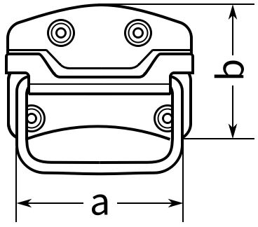 Ручка для ящика 115 мм Domax US115 (8832) - фото