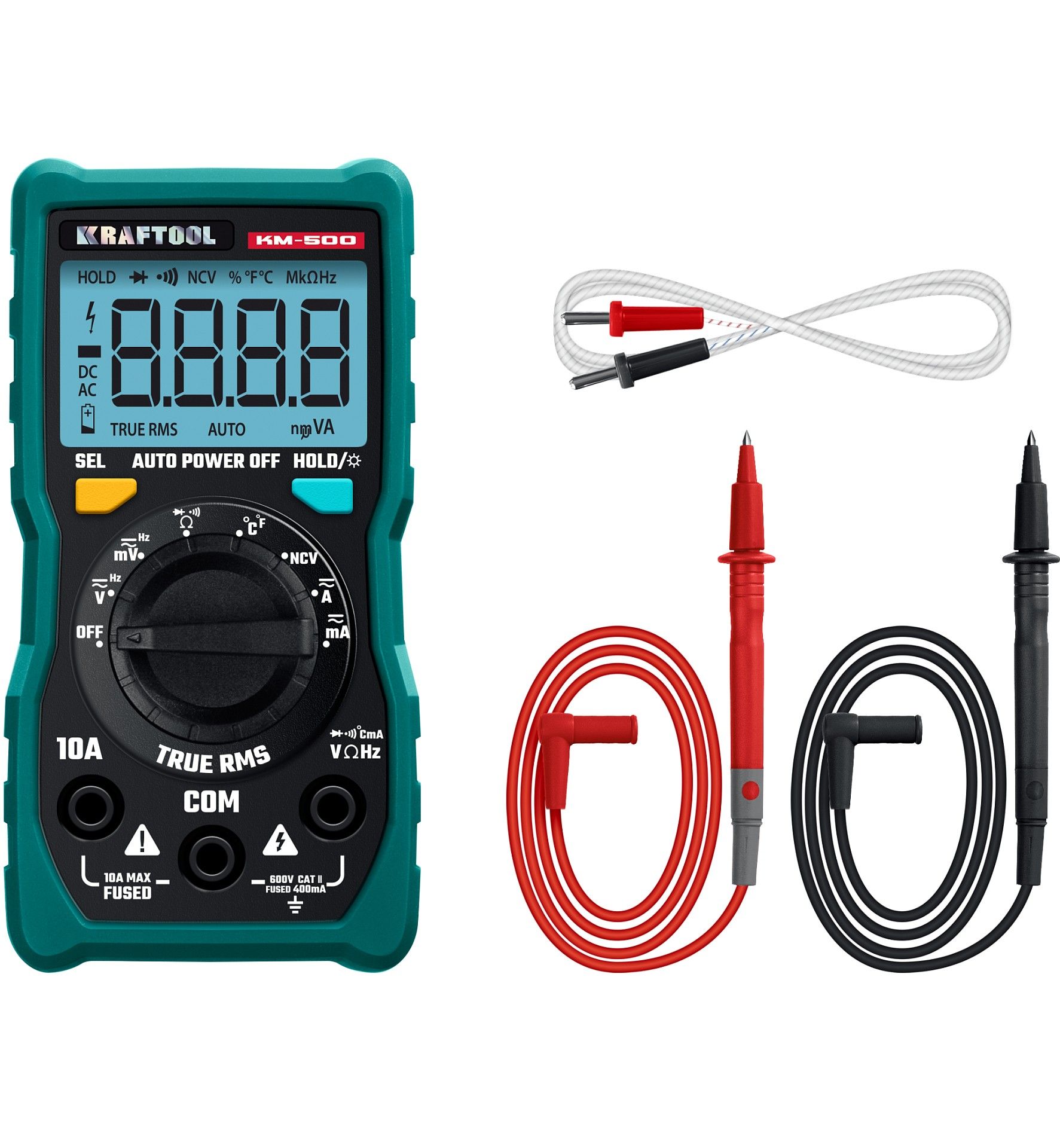 Мультиметр цифровой KM-500 Kraftool 59856 - фото