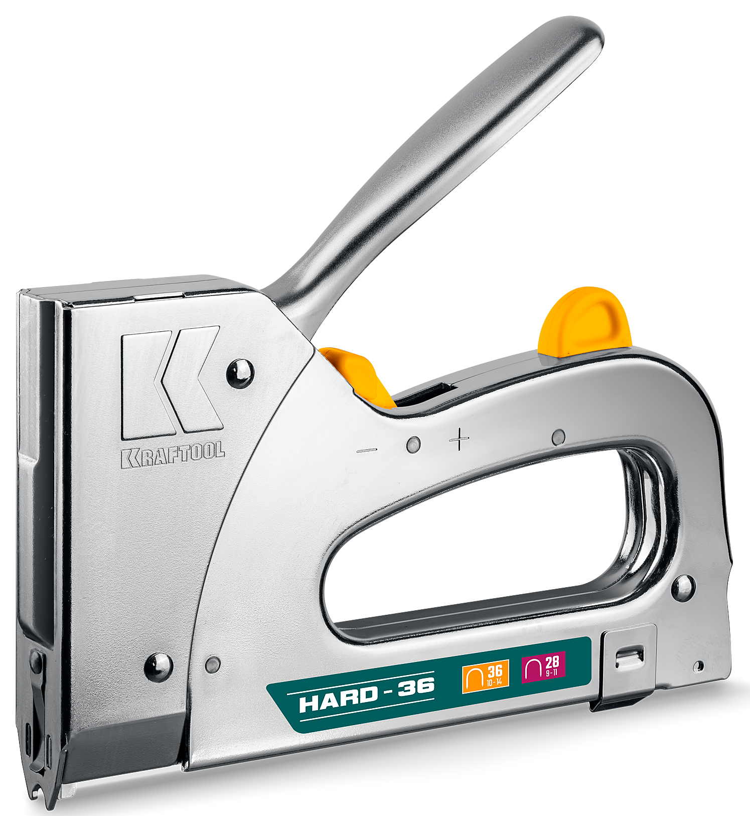 Степлер рессорный тип 36 (L) калибр 20GA (10-14 мм)/28 Hard-36 Kraftool 3186 - фото